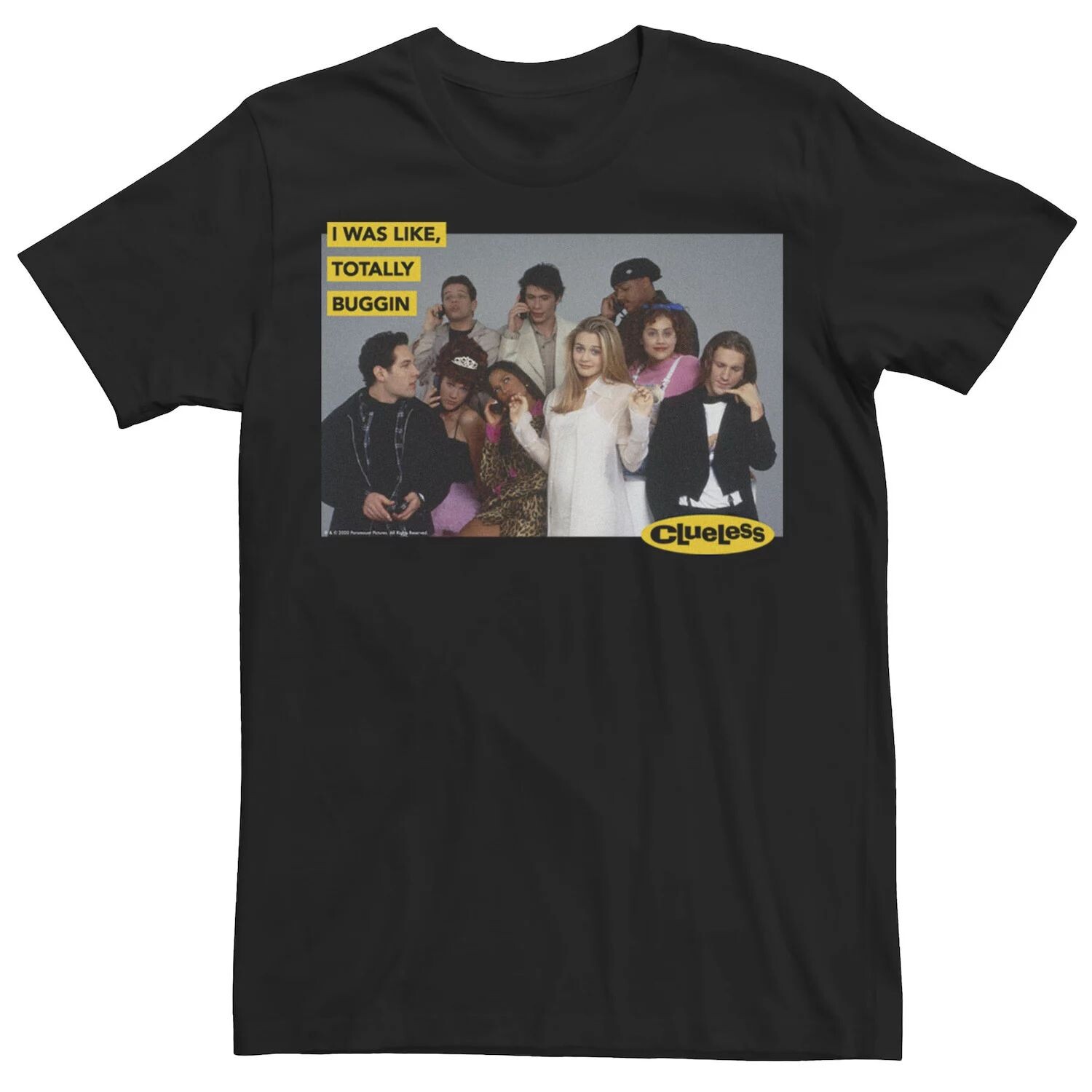 

Мужская футболка с портретом Clueless I Was Like Totally Buggin Licensed Character
