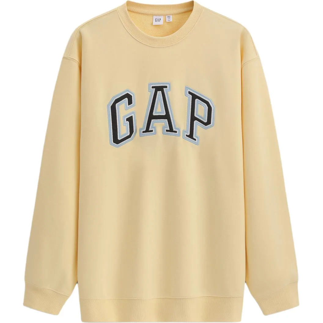 Свитшот унисекс с круглым вырезом GAP, синий — фото 3