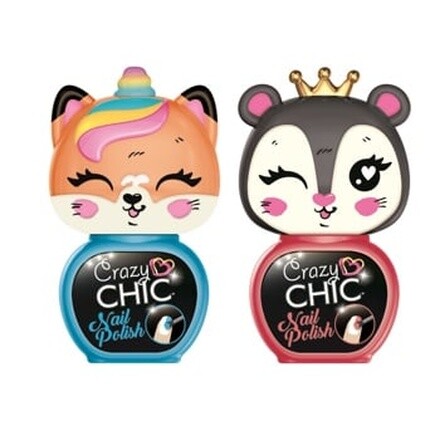 

Лак для ногтей Lovely Animals в синем и красном цвете Crazy Chic