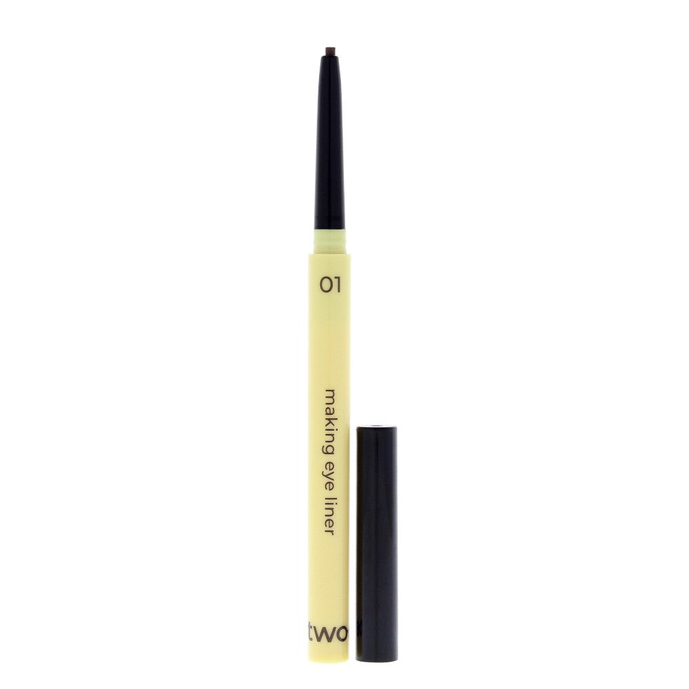 Подводка для глаз Making Eye Liner - 01 Icing Black от Two Edit для женщин - 0,004 унции — фото 2