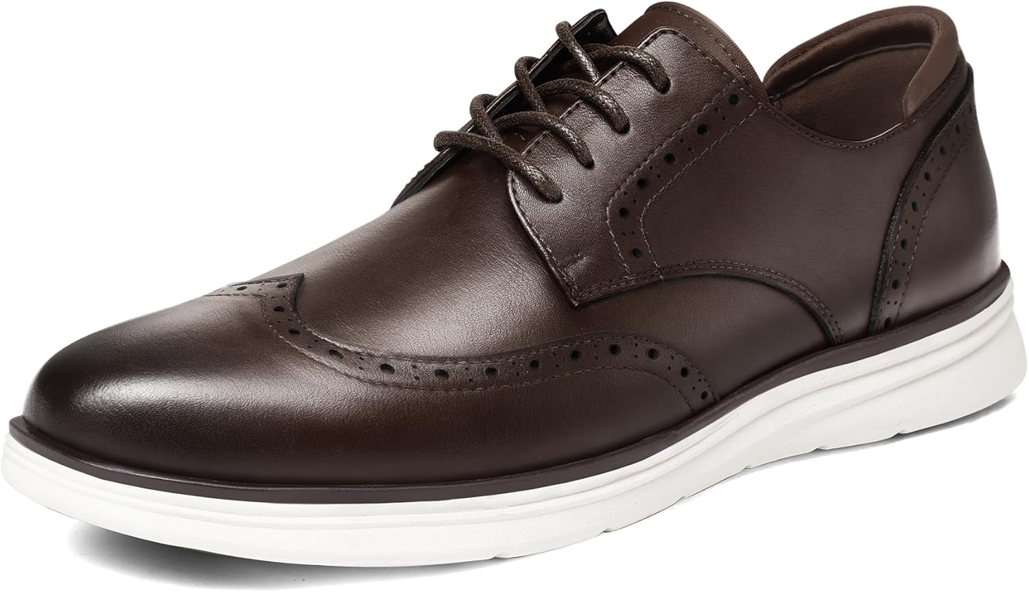 

Мужские кроссовки для делового и повседневного образа, легкие оксфорды с перфорацией Meridos, темно-коричневый