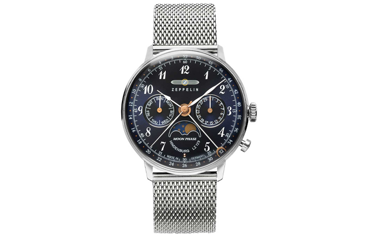 

ZEPPELIN Часы Quartz Movement Women's Watch Blue Dial Stainless Steel Watch Case Stainless Steel Strap