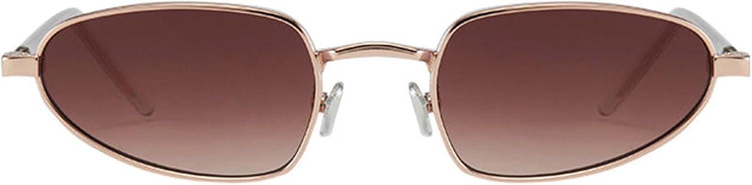 

Солнцезащитные очки Willochra Cat Eye женские панк с градиентным переходом цвета, роскошные дизайнерские овальные солнцезащитные очки в металлической оправе, черные, с защитой от УФ-излучения UV400, C4