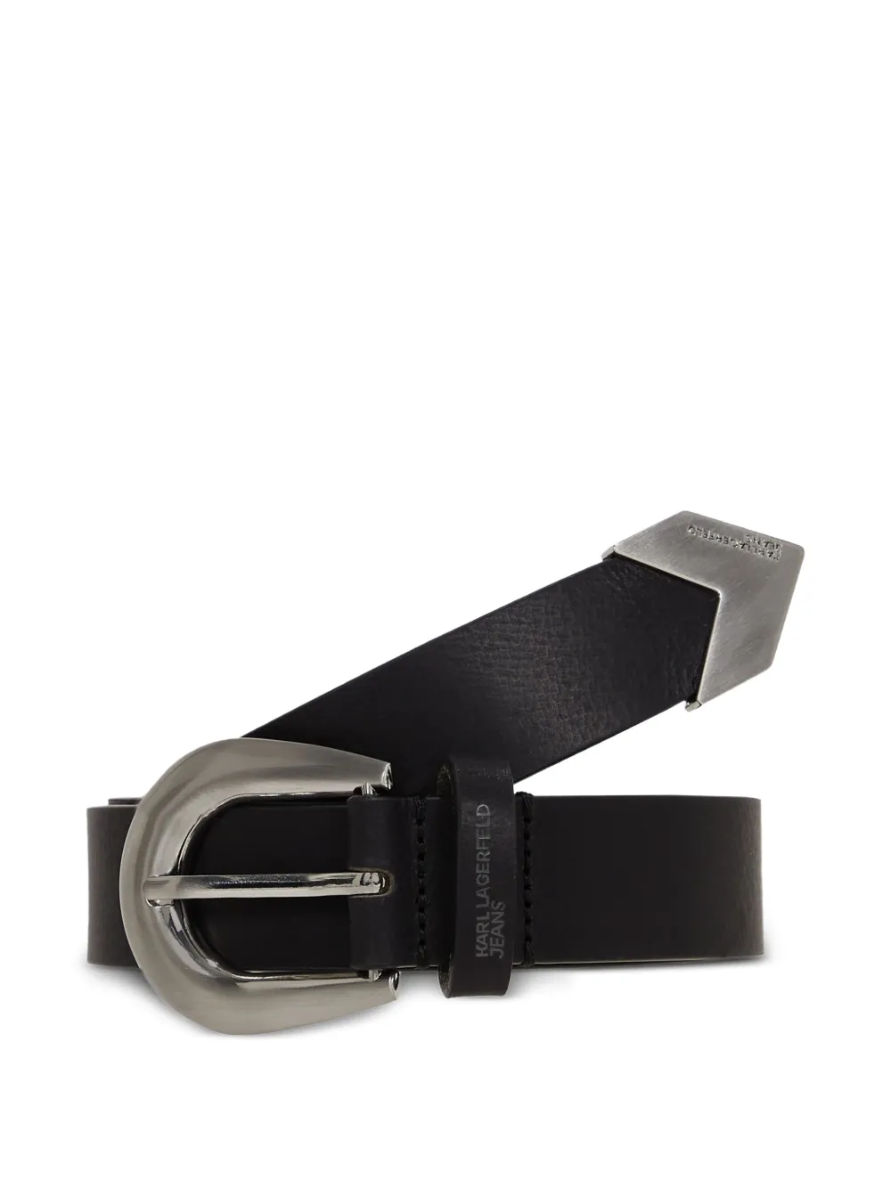 

Ремень с металлическим декором Karl Lagerfeld Jeans, черный