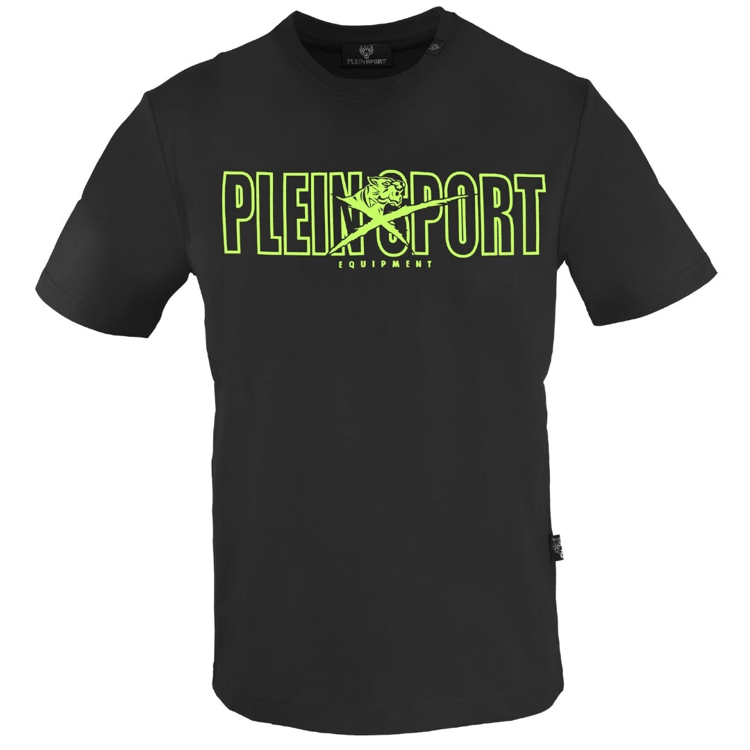 

Большая футболка с ярким логотипом бренда Plein Sport, черный