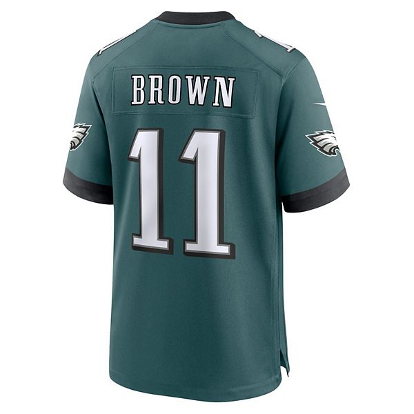 Мужская футболка Philadelphia Eagles AJ Brown Midnight Green Nike — фото 4