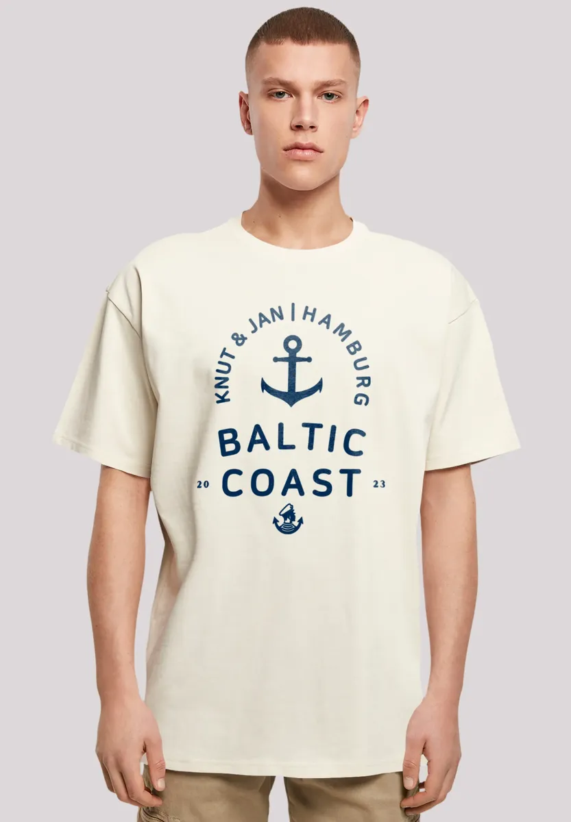 

F4NT4STIC Футболка "Baltic Sea Logo Knut & Jan Hamburg", принт, цвет Sand