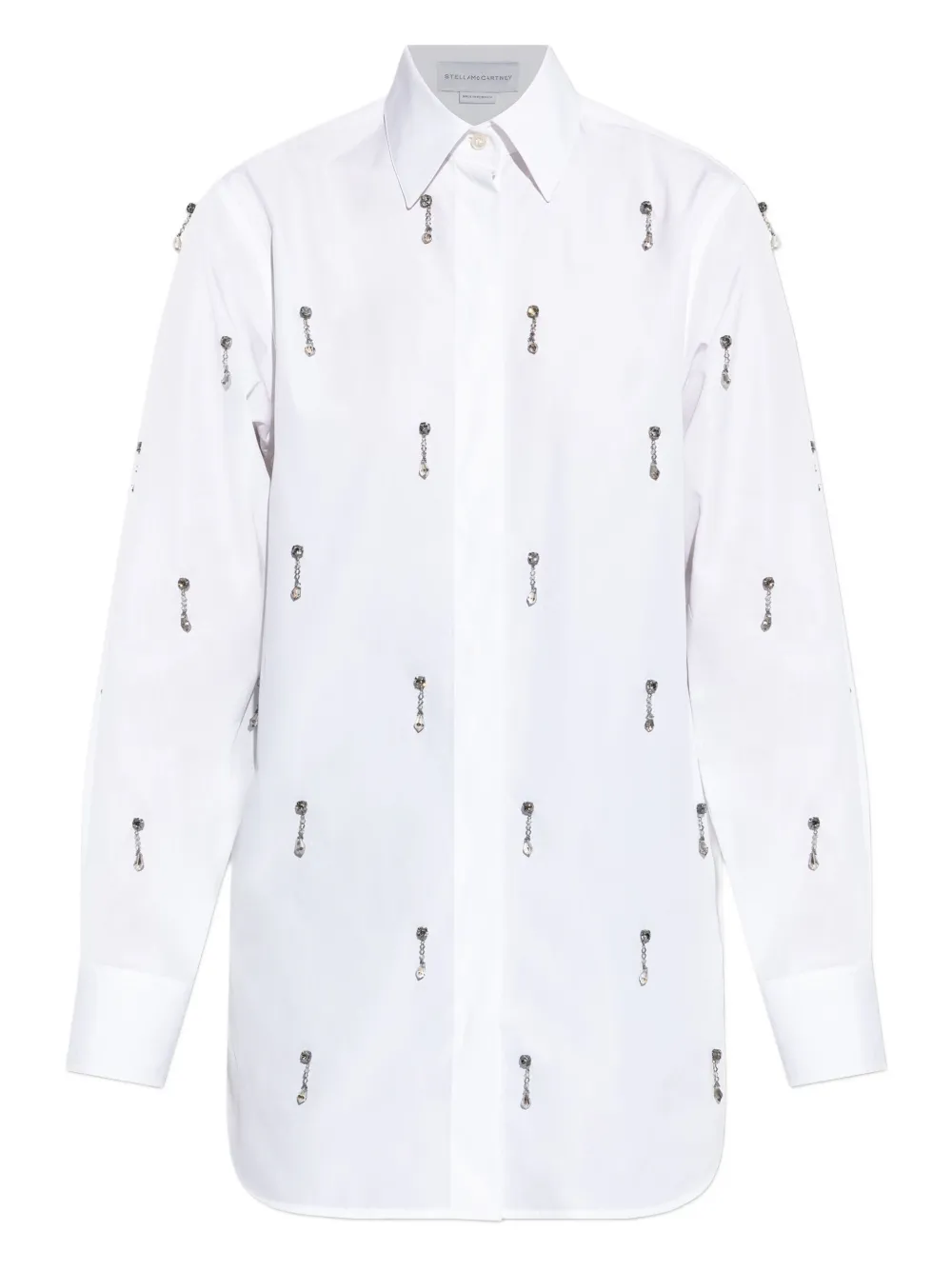 

Рубашка, украшенная кристаллами STELLA MCCARTNEY, белый
