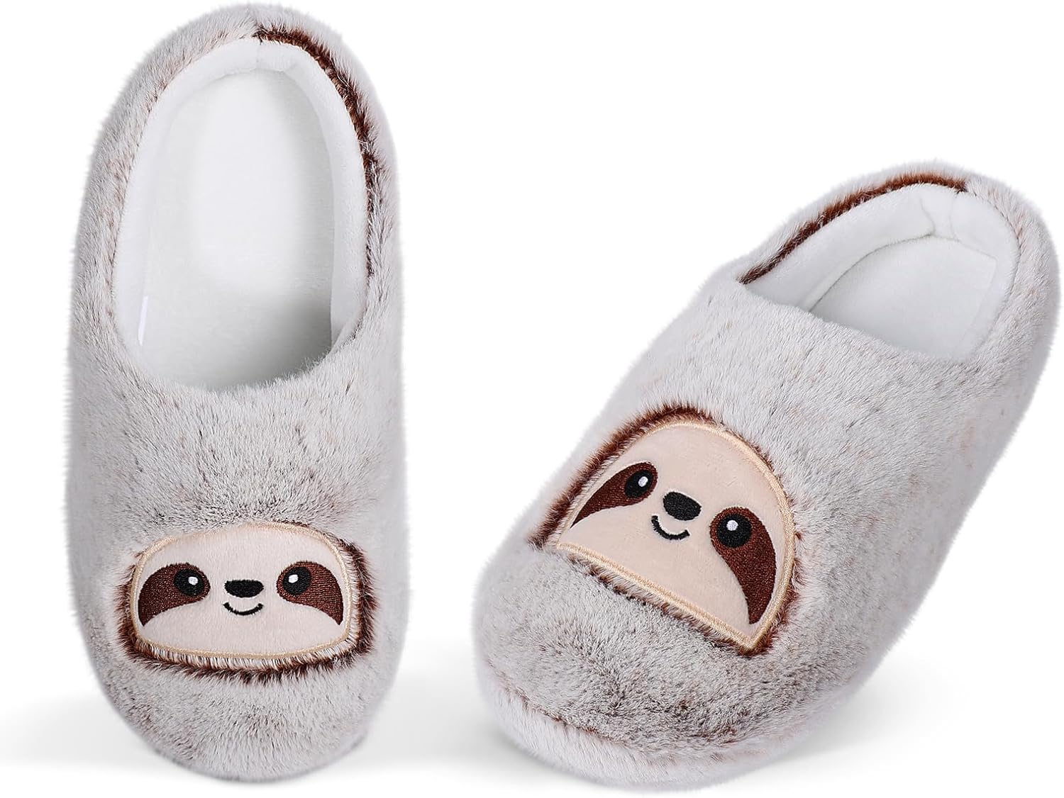 

Мужские и женские пушистые тапочки с изображением лошади/ленивца/горной коровы, забавные домашние тапочки с мягкой мемори-пеной, теплые тапочки-слипоны Secret Slippers, Sloth