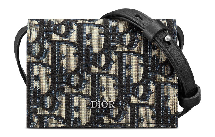 

DIOR Сумка через плечо из холста, держатель для карт, портмоне, женская мини-сумка через плечо, джинсовая синяя