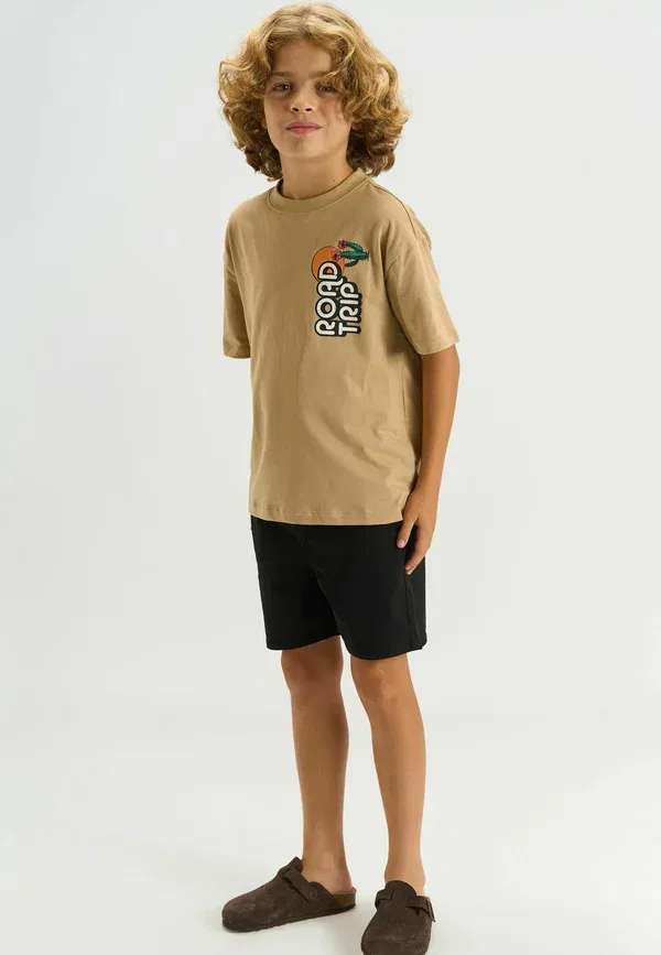 Футболка Thomas tee print t-shirt The New, цвет хаки
