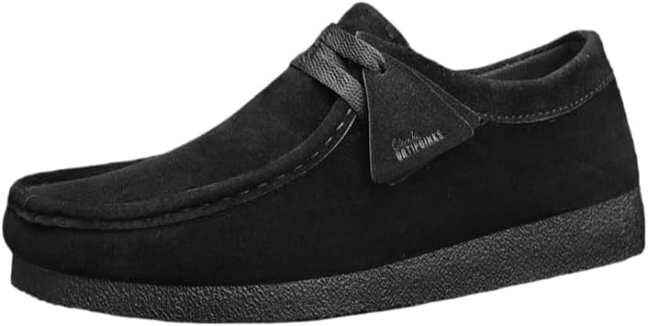 

Мужские лоферы - удобная обувь с толстой подошвой для спорта и повседневной носки, подходит для ежедневного использования или работы Hoalox, черный