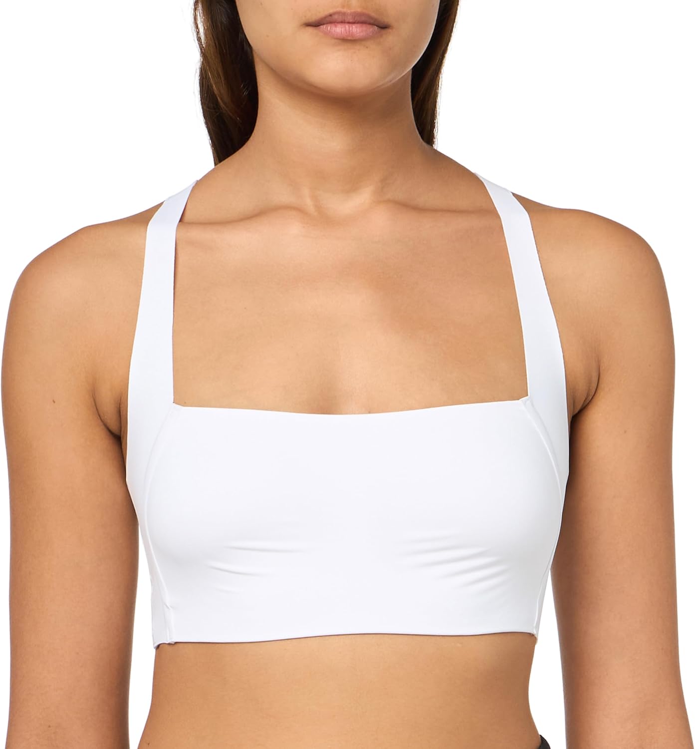 

Женский спортивный бюстгальтер-бралетт со спинкой-борцовкой BOSS с мягкой подкладкой, White