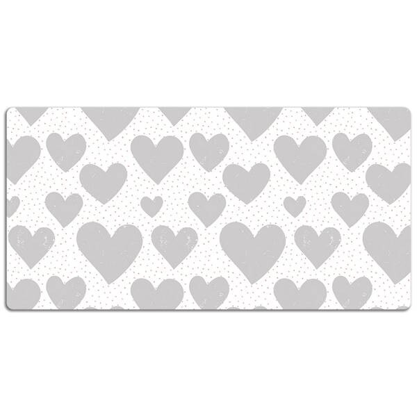 

Настольный коврик Tulup Graue Herzen, 100x50x1 см, зеленый