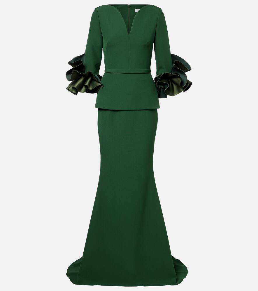 

Платье Clemenza из крепа Safiyaa, Moss Green