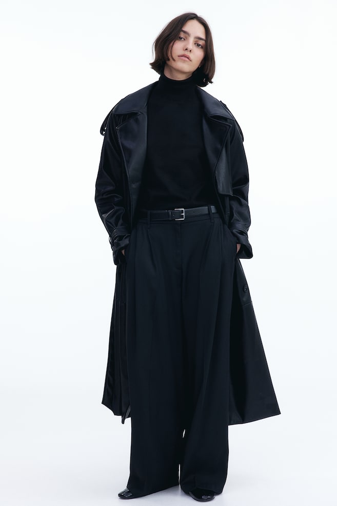 

Широкие элегантные брюки H&M, черный