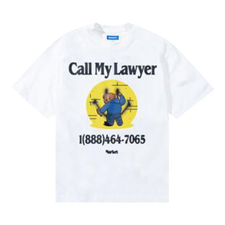 

Футболка Market Smiley Call My Lawyer Bear T-Shirt, White