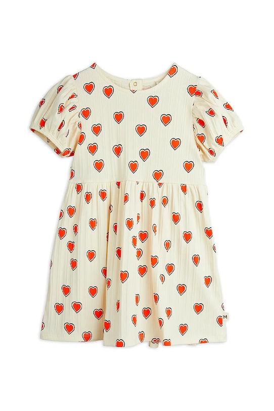 

Детское платье Outlined hearts Mini Rodini, бежевый