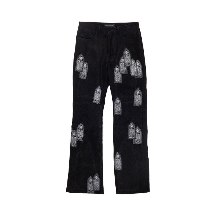 

Брюки Who Decides War Suede Moto Trousers, Coal