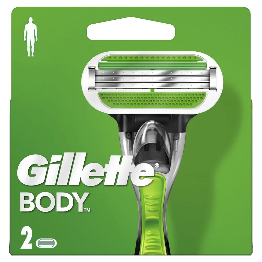 

Gillette, Body, сменные лезвия для бритвы, 2 шт