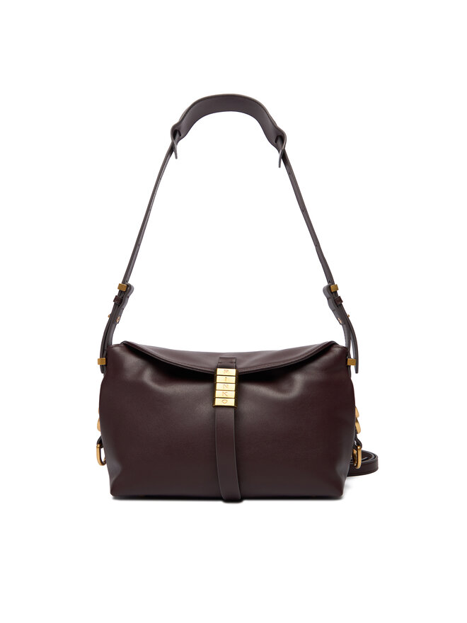 

Сумка PINKO Saddle Baguette Mini AI 25-26 PLTT 105895 A1ZX, темно-красный