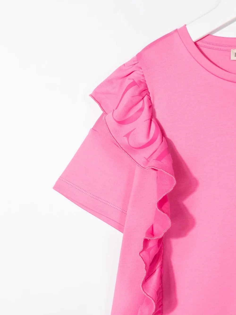 Платье-футболка с оборками PUCCI Junior, розовый — фото 3