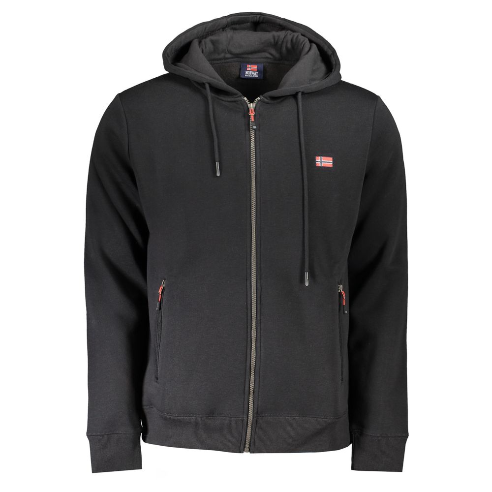 

Черный хлопковый мужской свитер Geographical Norway