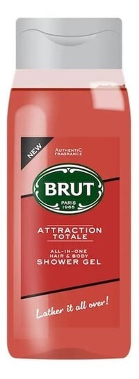 

Гель для мытья тела и волос Brut Attraction Totale 500мл