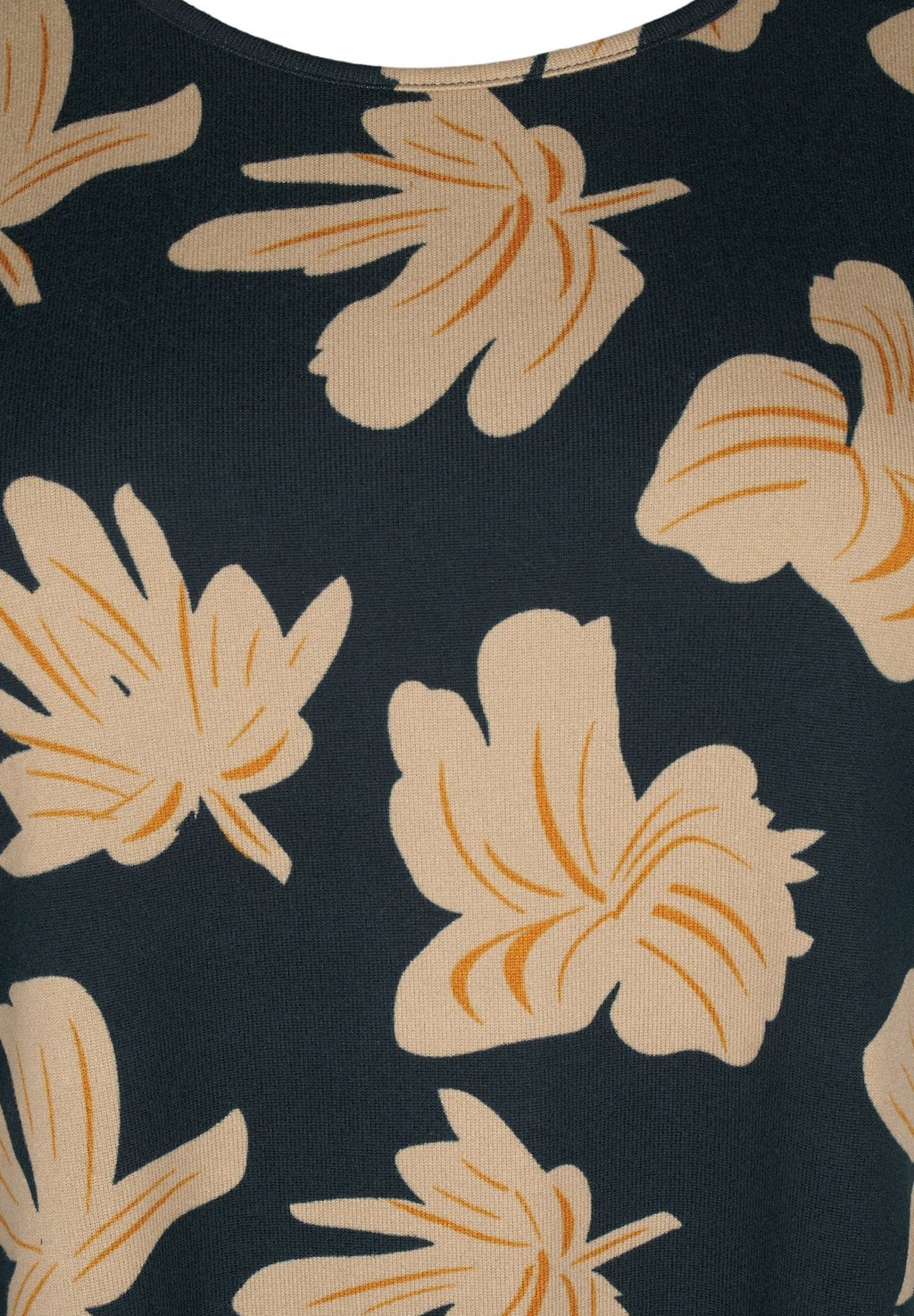 

Топ с длинными рукавами MIT BLUMENMUSTER Zizzi, серый