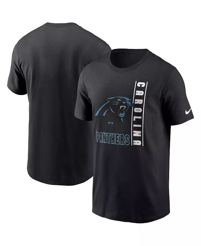 

Мужская черная футболка Carolina Panthers Lockup Essential Nike