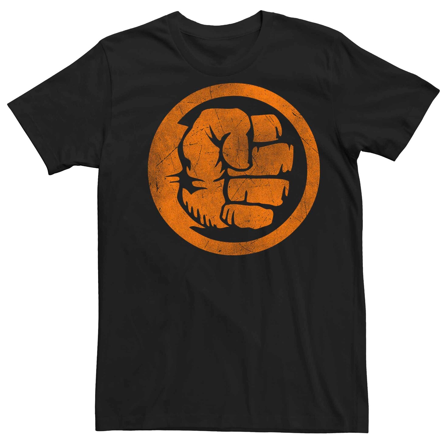 

Мужская футболка с логотипом Marvel Hulk Orange Fist Licensed Character