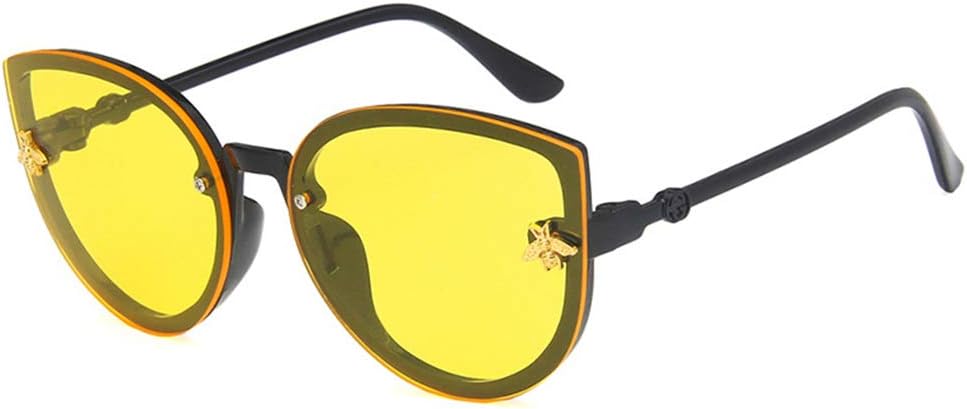 

Солнцезащитные очки Shiratori унисекс в стиле ретро, ​​ярко-черные, серые, для отдыха и путешествий, овальные, неполяризованные, с защитой от УФ-излучения UV400, Bright Black Yellow