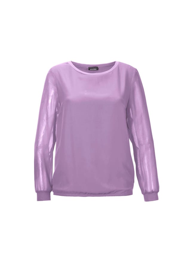 

Короткий размер: блузка-комбинация Goldner, сиреневый