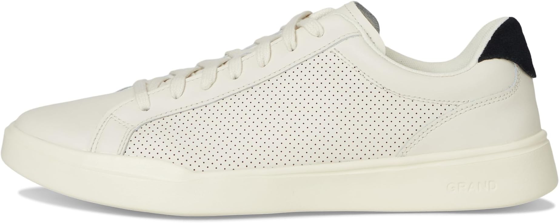 Кроссовки Cole Haan Grand Crosscourt Modern Perforated Lace To Toe Sneakers, цвет Ivory/Black — фото 4