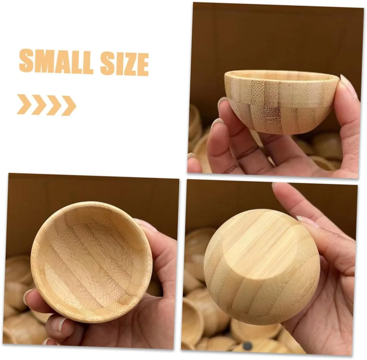 Пиала для смешивания масок Bamboo Healvian, бежевая, 6.5x6.5x3 см — фото 4