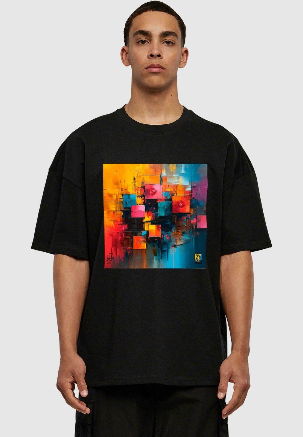 

Футболка с принтом ABSTRACT ART 2Y Studios, черный