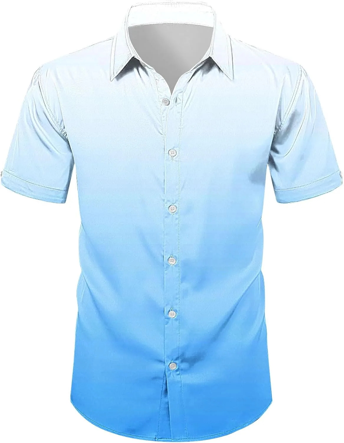 Мужская рубашка с коротким рукавом Slim Fit — фото 4