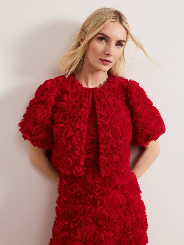 

Текстурированная куртка Angeline Rose Phase Eight, Red