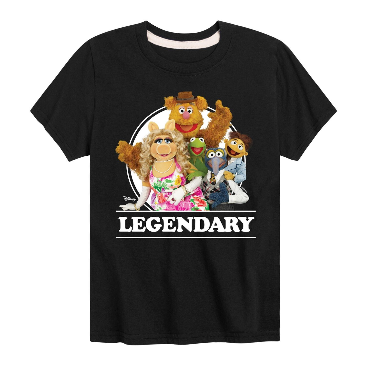 

Легендарная футболка с рисунком Disney's The Muppets Boys 8–20 Disney, черный