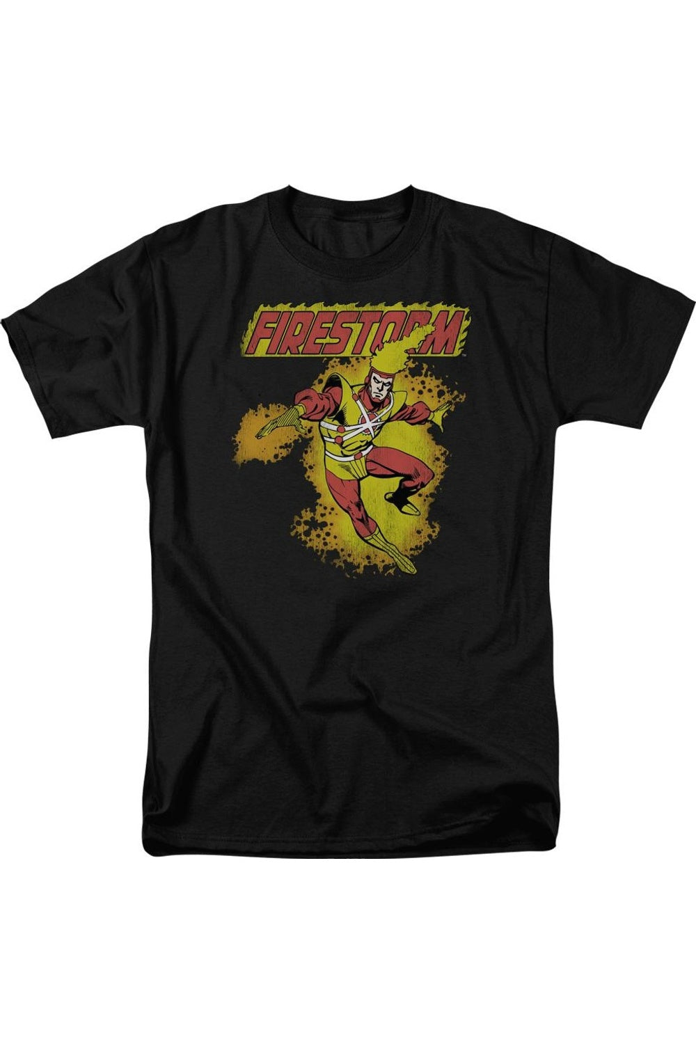 

Футболка с коротким рукавом для взрослых DC Comics Firestorm Gildan, черный