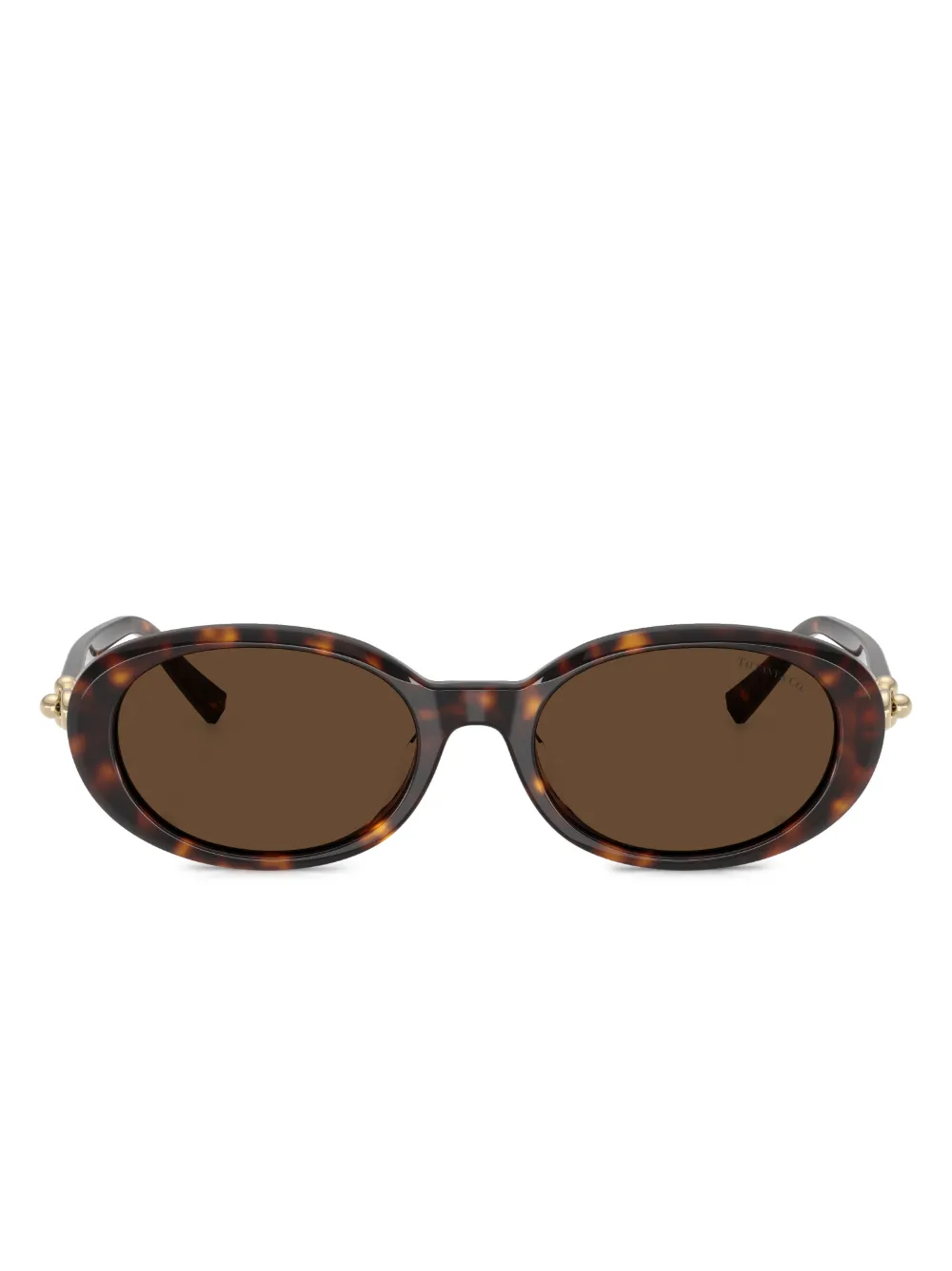 

Солнцезащитные очки в овальной оправе Tiffany & Co., зеленый