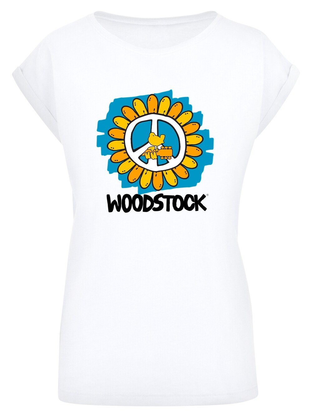 

Рубашка F4NT4STIC Woodstock Artwork Flower Peace, белый