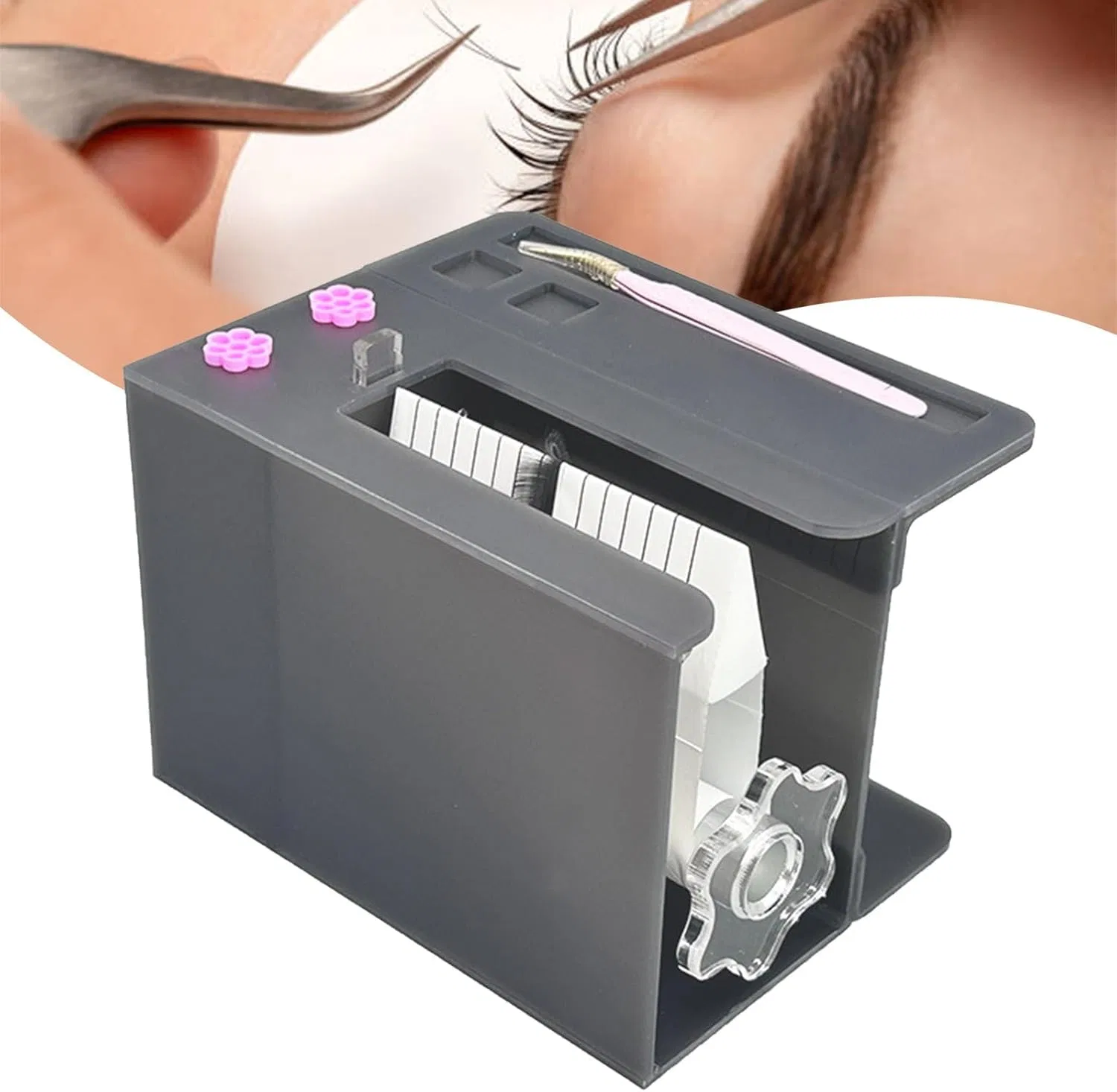Инструмент для создания ресниц Acrylic Eyelash Fan Maker Black Annuodi