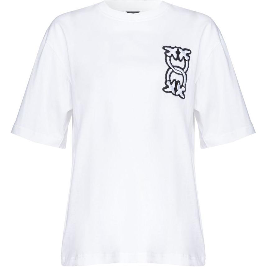 

Футболка из тунисского хлопка PINKO, Optical White Color