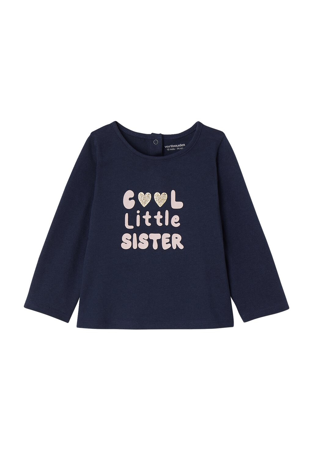 

Топ с длинными рукавами COOL LITTLE SISTER Vertbaudet, синий