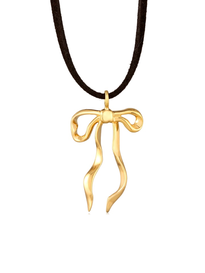 

Elli Колье из серебра 925 пробы с золотым бантом