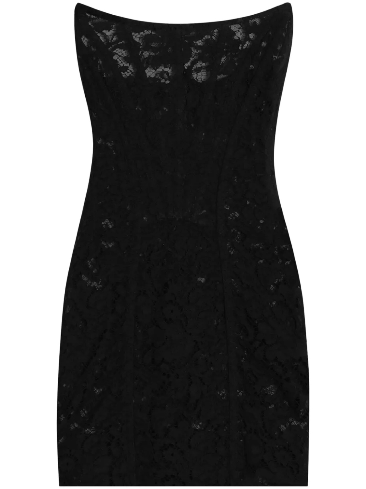 

Dolce & Gabbana платье мини с цветочным кружевом, черный