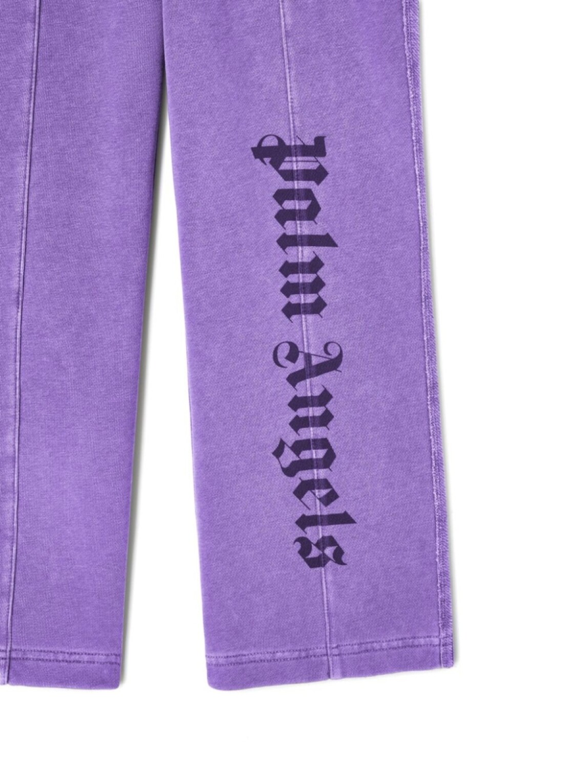Palm Angels Kids спортивные брюки с логотипом, фиолетовый — фото 2
