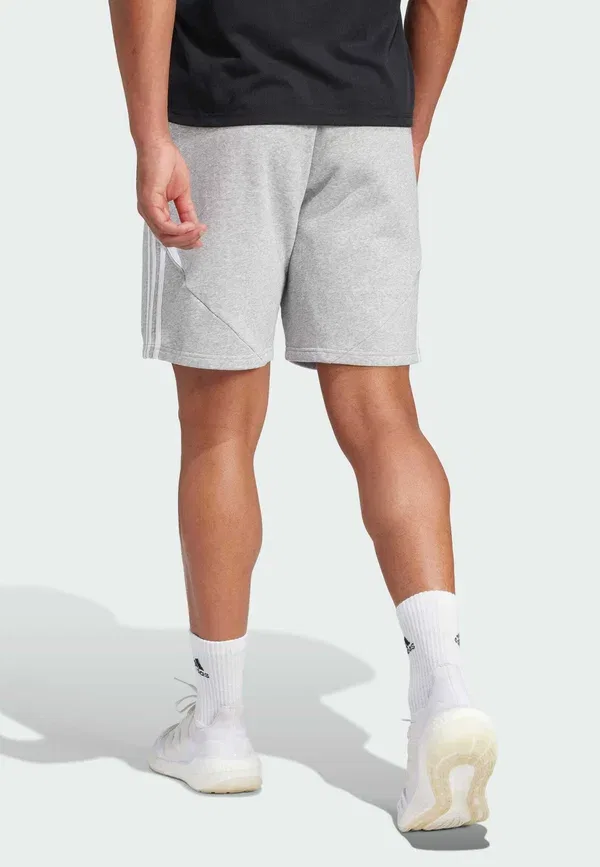 Шорты спортивные Adidas Performance Tiro24 sweat short, средне-серый меланж белый — фото 2