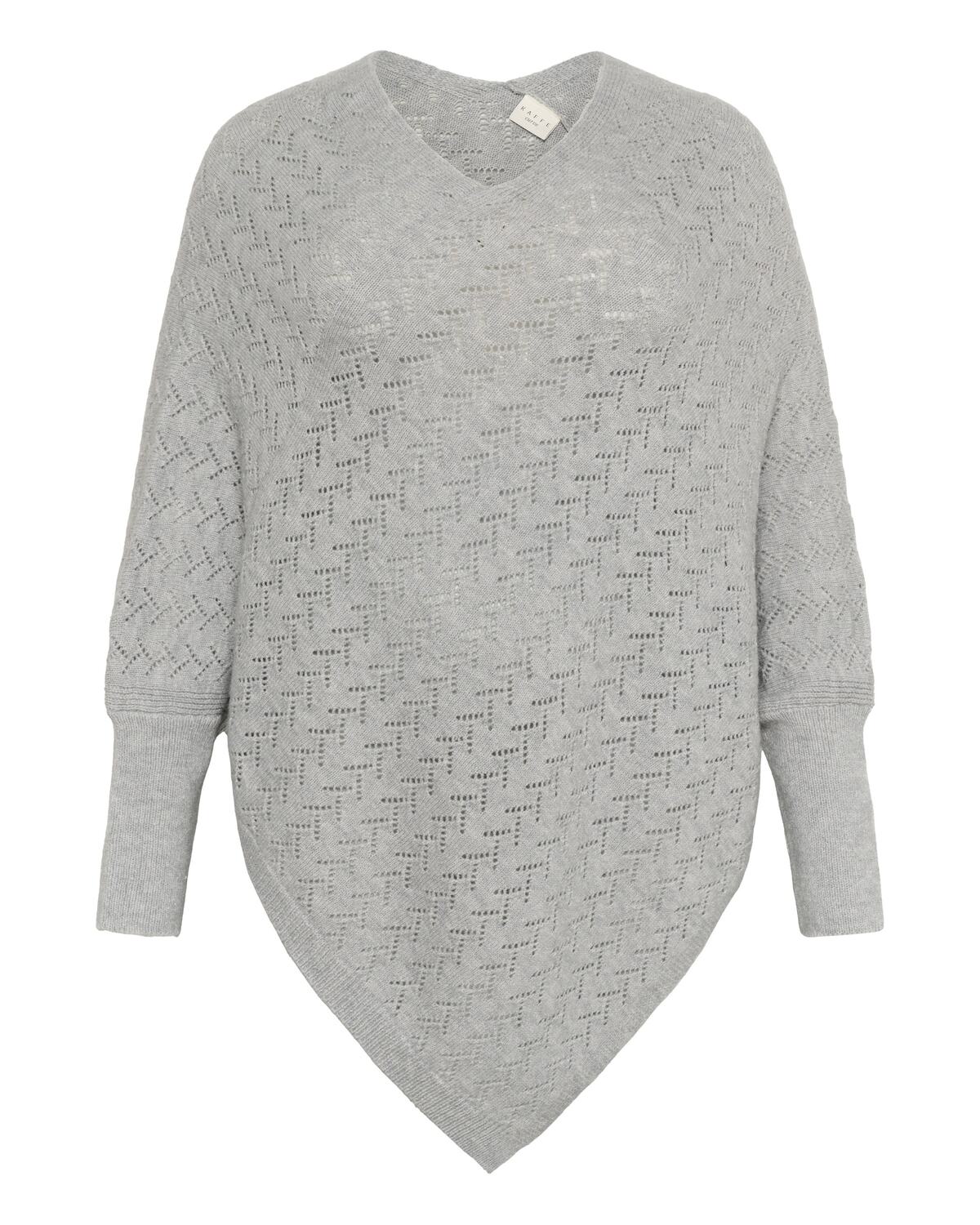 

KAFFE CURVE Кейп в светло-сером цвете